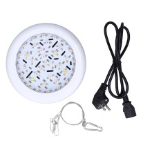 Lâmpada LED de alta potência de 40W para cultivo em estufas, com espectro completo e intensidade regulável. Ideal para jardins internos. Design