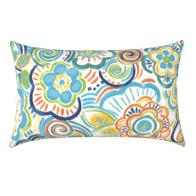 Outdoor Lumbar Pillow Cushions Adjustable-Caribbean Sea
