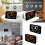 2 Alarm Clock With Wide Viewing Angled-White shell and whit 2