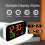 Multifunctionele LED-desktopklok-Witte schelp oranje l 7