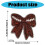 8 Pcs Bows Sew On/Iron On Patches Sequins Bowknot Embroidered 3