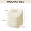 Elegant Desktop Trash Container Easy Press Mechanism Cream Tone 2