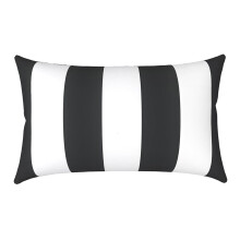 Breathable Outdoor Chaise Pillow Elastics-Black stripes