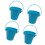 4 Pack Mini Decorative Pails For Candy Storage Classroom-Blue 1