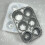 Efficient Safe Silicone Ice Cubes Tray 6 Large Round-grey 4