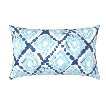 Elastieken Band Decoratief-Blauw en wit geometrisch