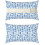 Elastieken Band Decoratief-Blauw en wit geometrisch 5