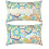 Elastieken Band Decoratief-Blauw en wit geometrisch 6