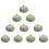 10Pieces Artificial Pumpkins Vintage Green Foam Pumpkins Fall 1