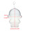 Clear Acrylic Figure Display Case With Silicone Chain For 6Inch 2