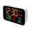WiFi Desktop Digitale LED-wekker Kalender-Witte schelp oranje l 1