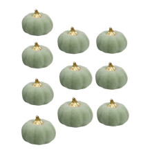 Vintage groene schuimpompoenen herfstdecoratie voor Thanksgiving