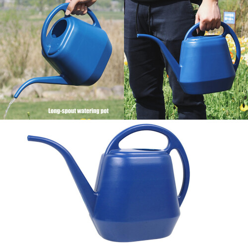 Watering Can 4L Plastic Watering Can with Comfortable-Lake Blue 1