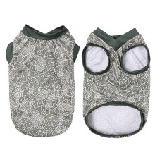 V Neck Fabric Dog Vest Summer Cooling Wear For Outdoor-Green XL