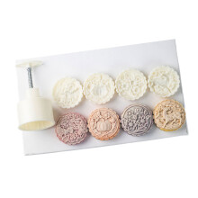 Round Flower Pattern Dessert Press Molds Cookie Molds-200g