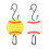 6PCS Aluminum Alloy Baseball Hook Set With Removable-White 3