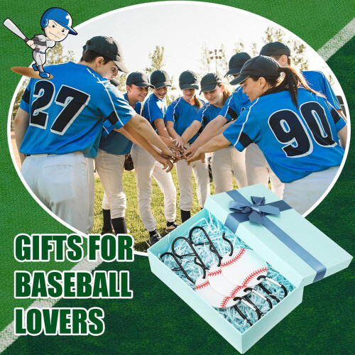 6PCS Aluminum Alloy Baseball Hook Set With Removable-White 1