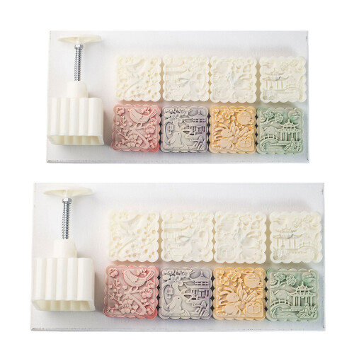 Square Rabbit Pattern Dessert Molds Cookie Molds Hand Press-150 1