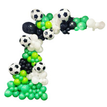Fußball-Party-Ballongirlanden-Set, Jungen-Geburtstagsdeko, Fußball-Meisterschaftspokal, ungiftiges Premium-Latex, Fußball-Motto-Geburtstagsdeko