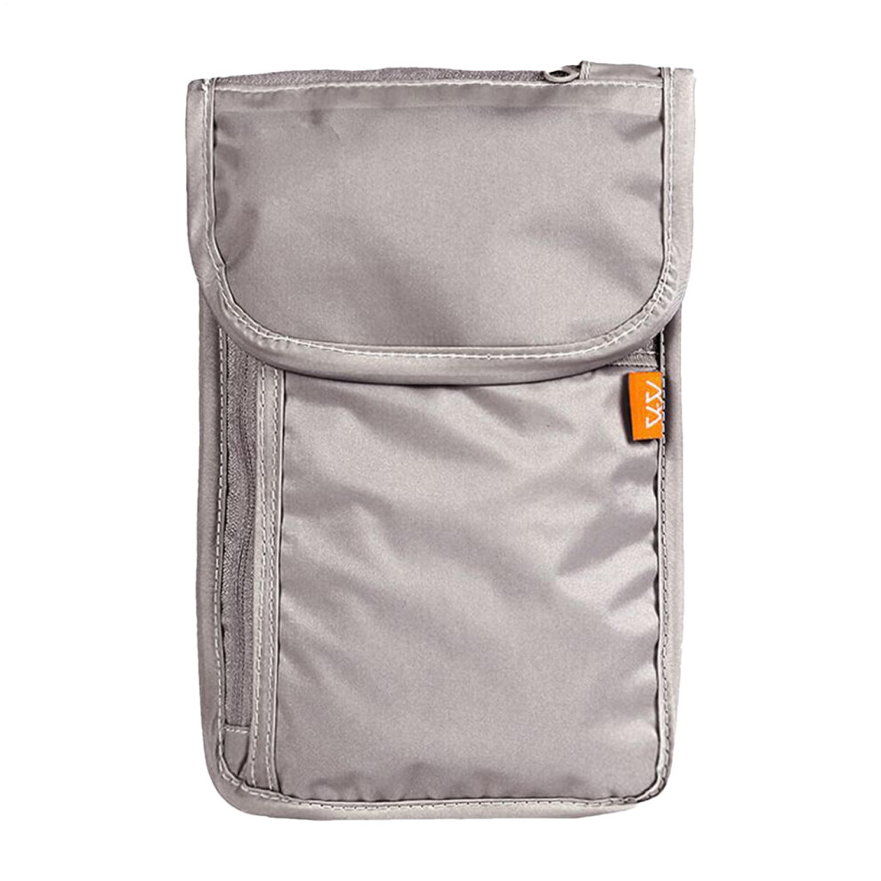 Passport Travel Bags Neck Travel Document Holder AntiTheft Passport Organizer Waterproof Mobile Phone Holder Grey-image-OPC-PN8WJ8K-NEW