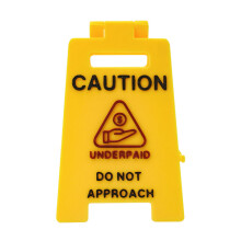 Werkplek Mini waarschuwingsbord voor bureaus Heldere kleur