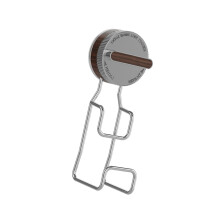 Rustproof Suction Hook For Basin Bathroom Wall-walnut color