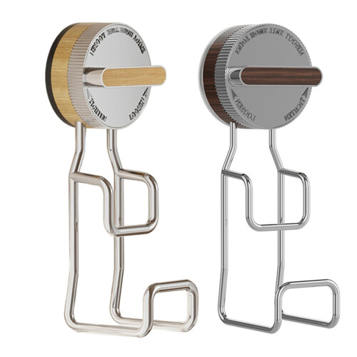Rustproof Suction Hook For Basin Bathroom Wall-walnut color 1