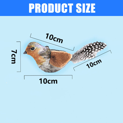 Felines Chirping Bird Hanging Type Teaser Cats-Gray Bailuo 2