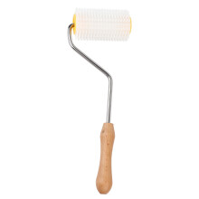 Desoperculador de agulha de plástico com cabo ergonômico de madeira, ferramenta durável para extração de mel e desoperculação rápida de