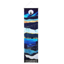 Nature's Canvas, Mountain And Sunset Tapestry, Decorative, Home Decor, Birds Accompanying Sunset, Dorm Decor, Beach Throw, Soft And Durable, All Age G