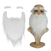 Mustache Christmas Party Supplies DIY Fancy Dress Fake-White