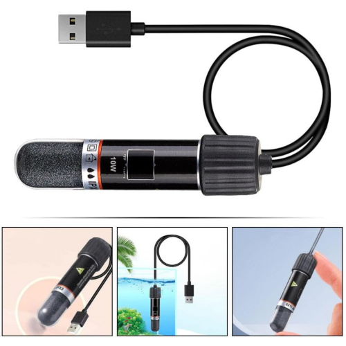 Μίνι θερμαντική ράβδος USB για ενυδρείο ψαριών με σταθερή θερμοκρασία 26C, υποβ 1