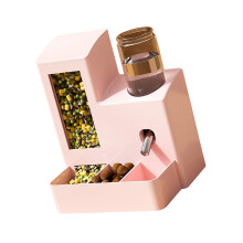 Automatic Rabbit Water Dispenser Food Feeder Large-80 PinkColor