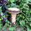 Μπάνιο πουλιών Enchanted Fairy Garden, διακοσμητικό σχέδιο ψεύτικων πουλιών που προκαλεί 7