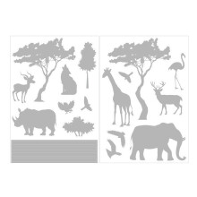 Exquisite Plate Shape Sided Window Cling With Reflective Material, Non-Adhesive Holiday Decor For Patio Sliding Glass Doors And Windows