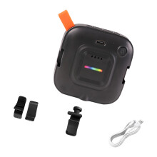 Handheld Rechargeable Phone Fill Light Natural Soft Light-Black