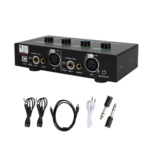 Double Mic Input Reverbed Amplifier Professional Sound-Standard
