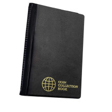 Multiple Size Coin Storage Album With Oxidation Resistant-Black