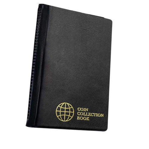 Multiple Size Coin Storage Album With Oxidation Resistant-Black