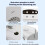 (white) ABS Portable Air Cooler With Bluetooth Connectivity And LED Lights 2