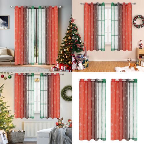 Two Panel Curtains Colorful Window Treatments Drapes-132 241 1