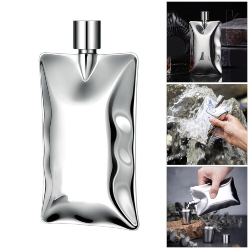 Hip Flasks Portable Hip Flasks Leakproof Whiskeys Wine Pots-B 1