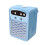 (blue) ABS Portable Air Cooler With Bluetooth Connectivity And LED Lights 1