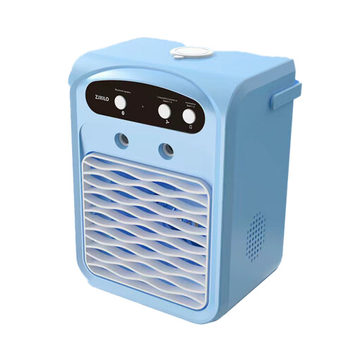 (blue) ABS Portable Air Cooler With Bluetooth Connectivity And LED Lights