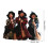 3Pcs Handmade Cloth Witch Figure Ornament Broom Wizard-3 4