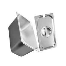 Restaurant Grade 1/3 Size Metal Tub Rustproof Food Storage-B