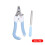 Cats Nail Trimmer Tool File with File-Blue Small OPP set 1