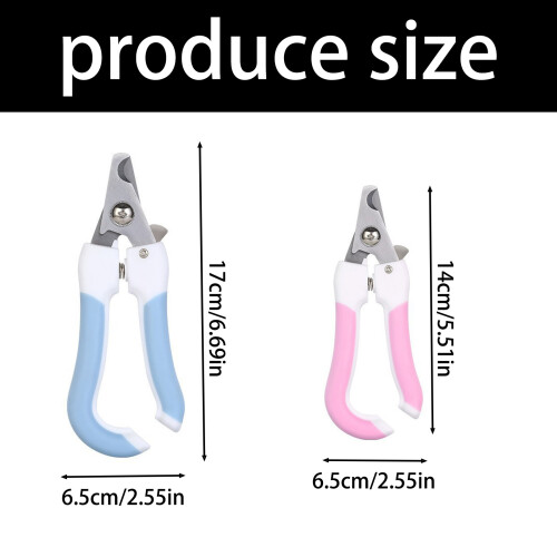 Cats Nail Trimmer Tool File with File-Blue Small OPP set 2