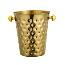 Wide Mouth Ice Buckets Drink Coolers Beverage Tub Wine-Gold