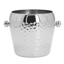 Cubitera de acero inoxidable resistente, ideal para enfriar cócteles y para regalar (1000 ml).